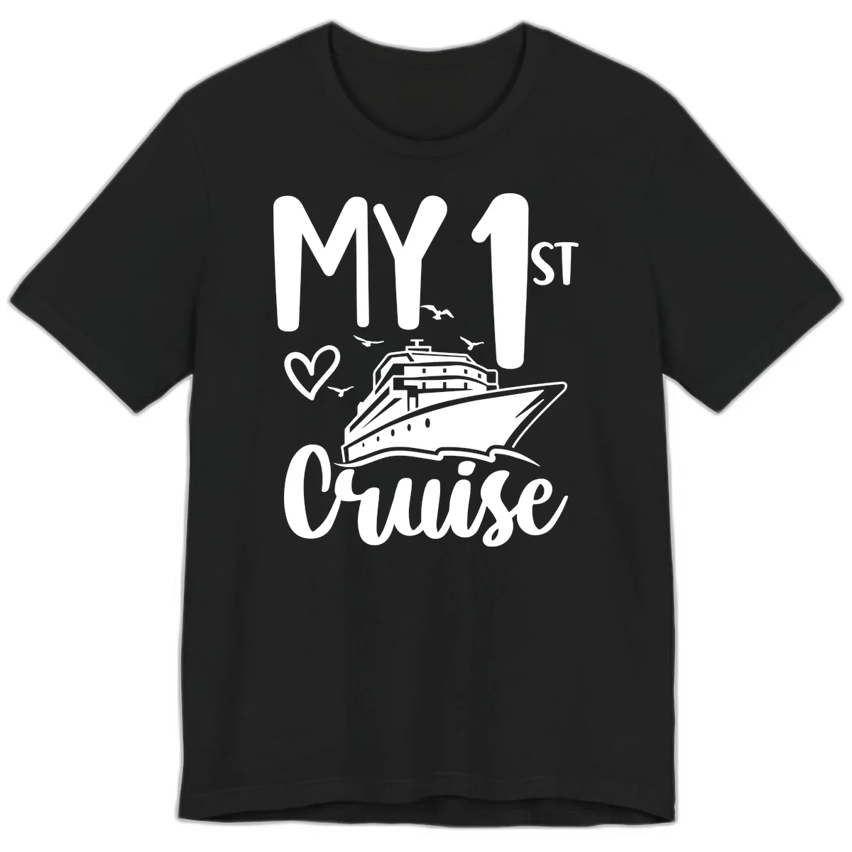 My First Cruise Premium T-Shirt in Black