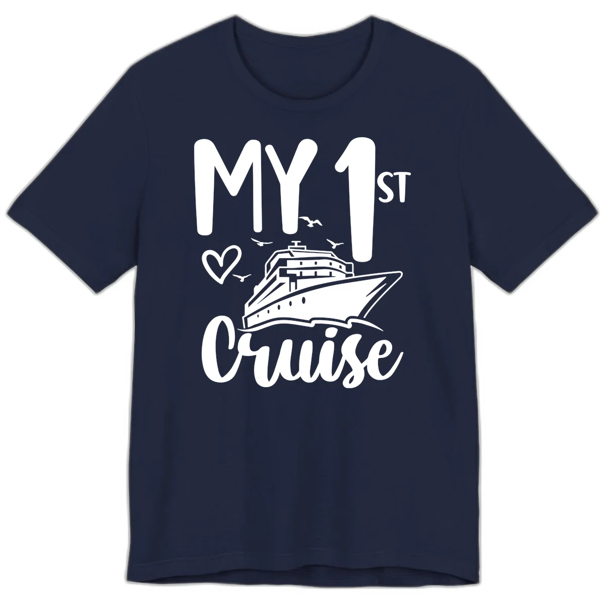 My First Cruise Premium T-Shirt in Navy