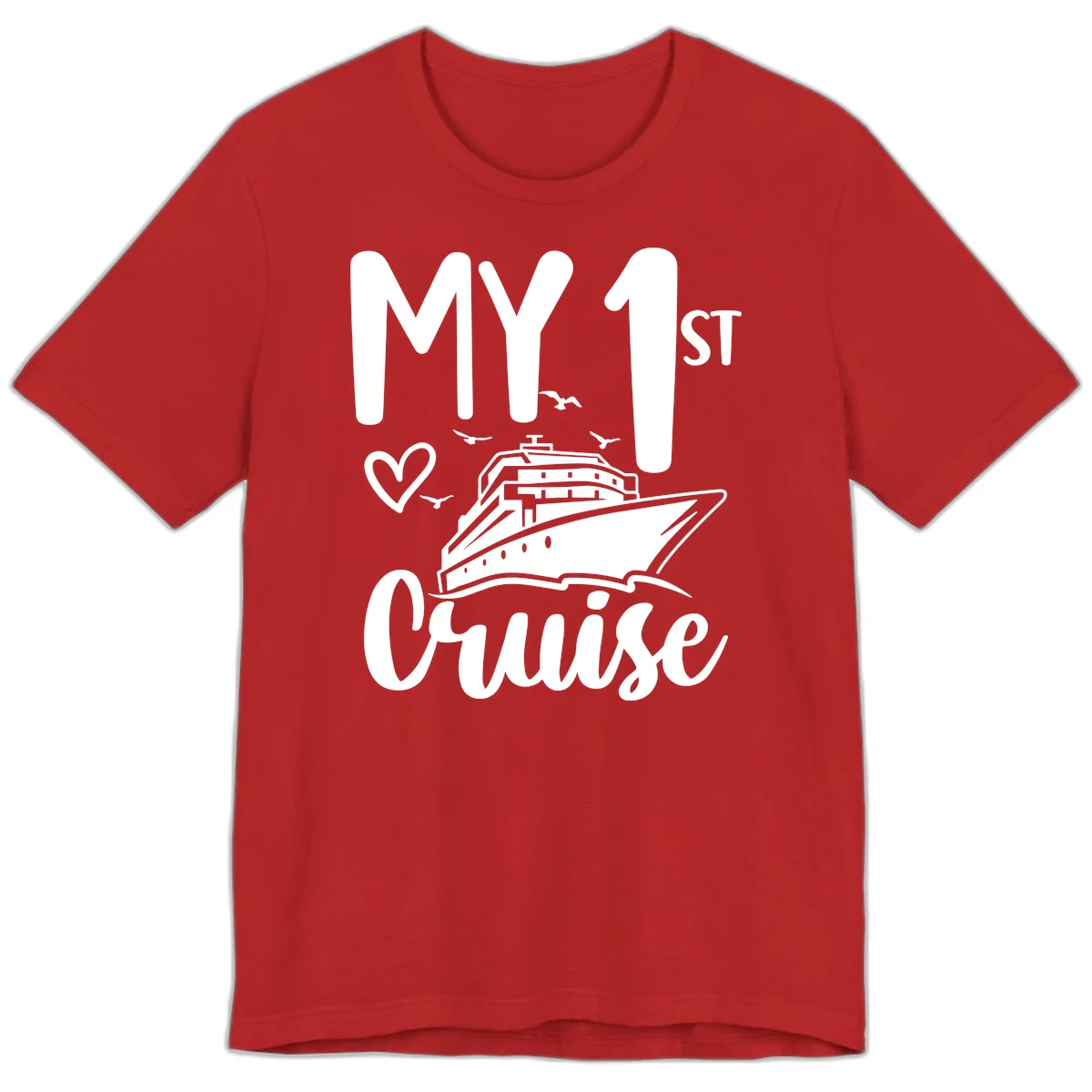 My First Cruise Premium T-Shirt in Red