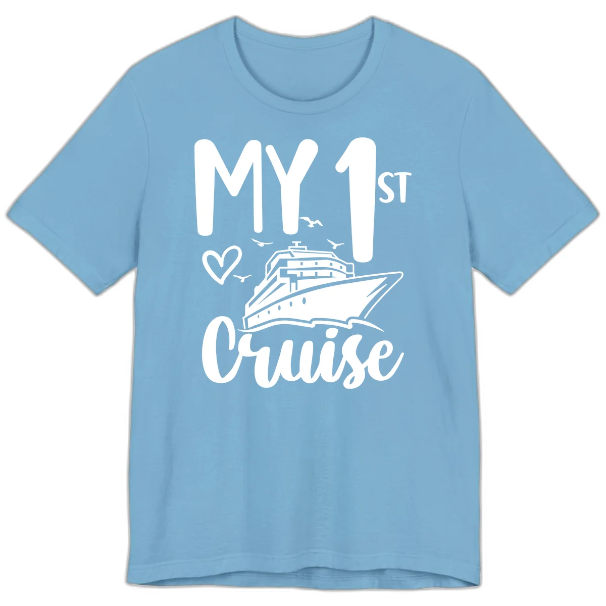 My First Cruise Premium T-Shirt in Ocean Blue