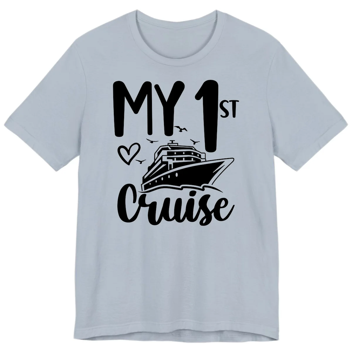 My First Cruise Premium T-Shirt in Light Blue