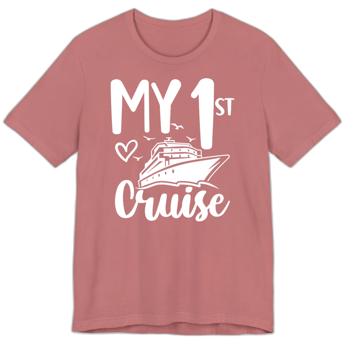 My First Cruise Premium T-Shirt in Mauve
