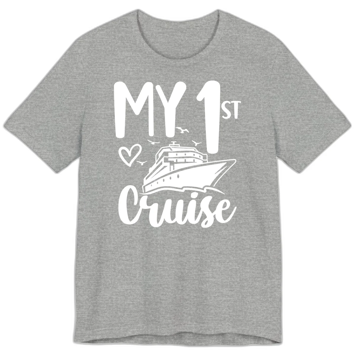 My First Cruise Premium T-Shirt in Athletic Heather