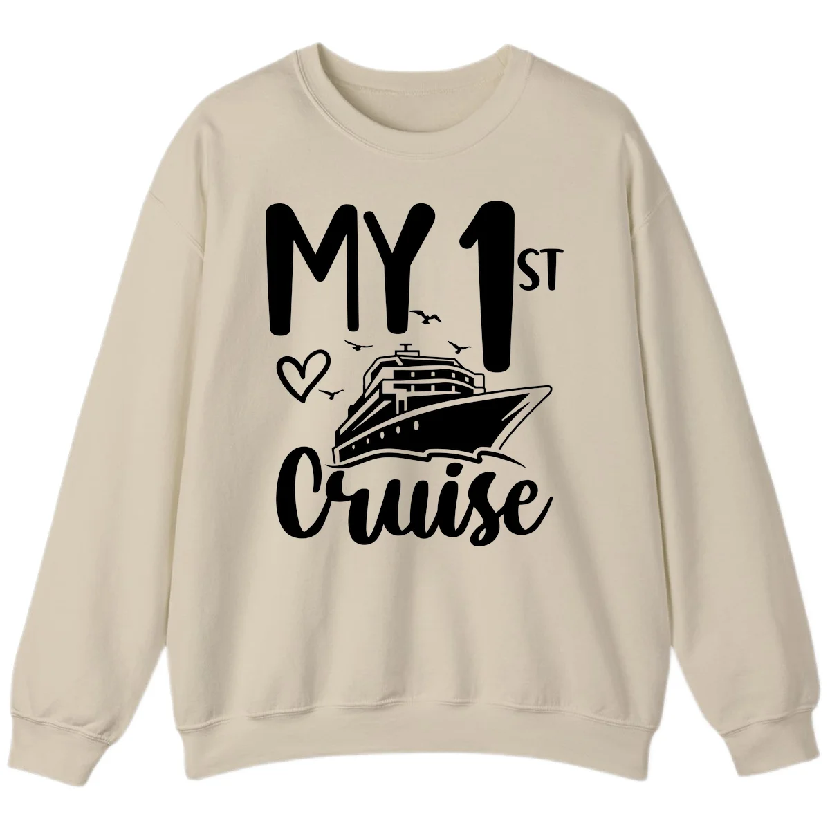 My First Cruise Sweatshirt in Sand