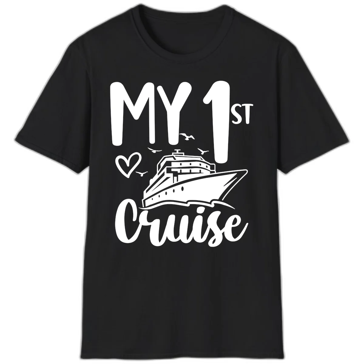 My First Cruise T-Shirt in Black