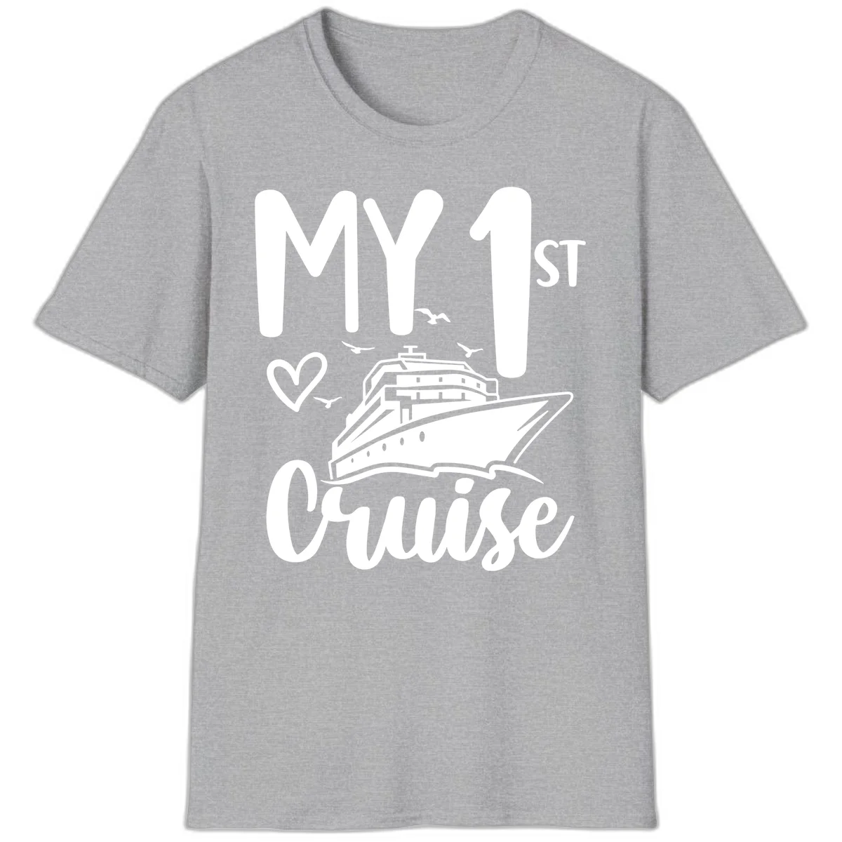 My First Cruise T-Shirt in Sport Grey