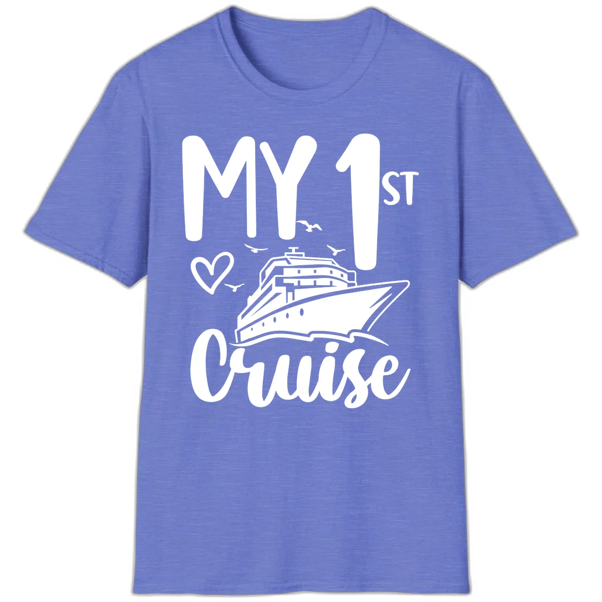 My First Cruise T-Shirt in Heather Royal