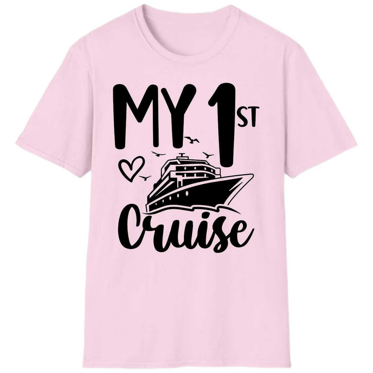 My First Cruise T-Shirt in Light Pink