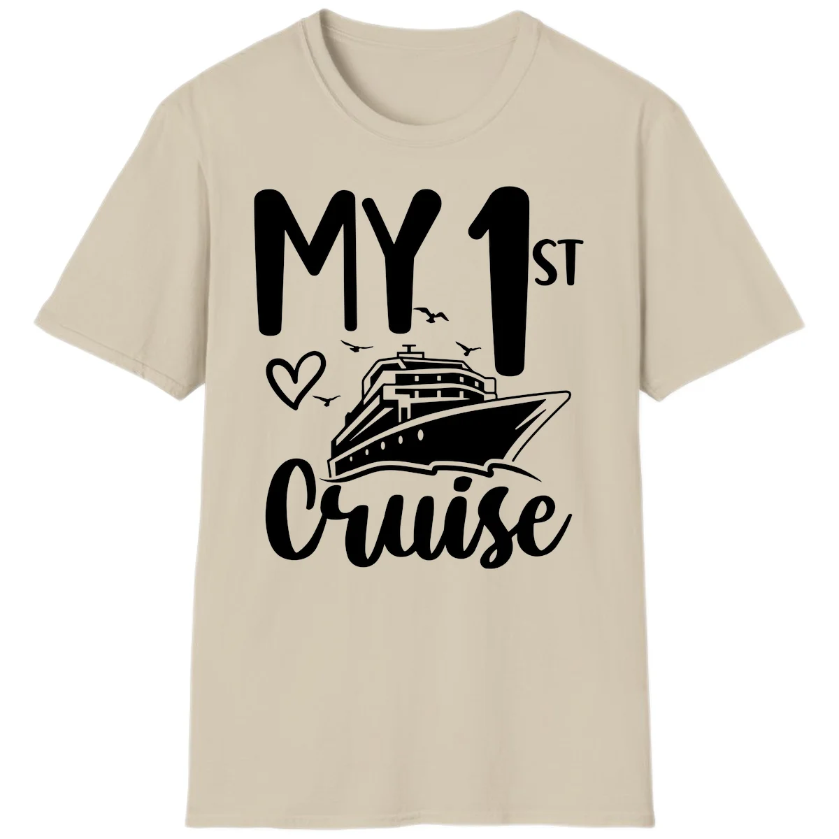 My First Cruise T-Shirt in Sand