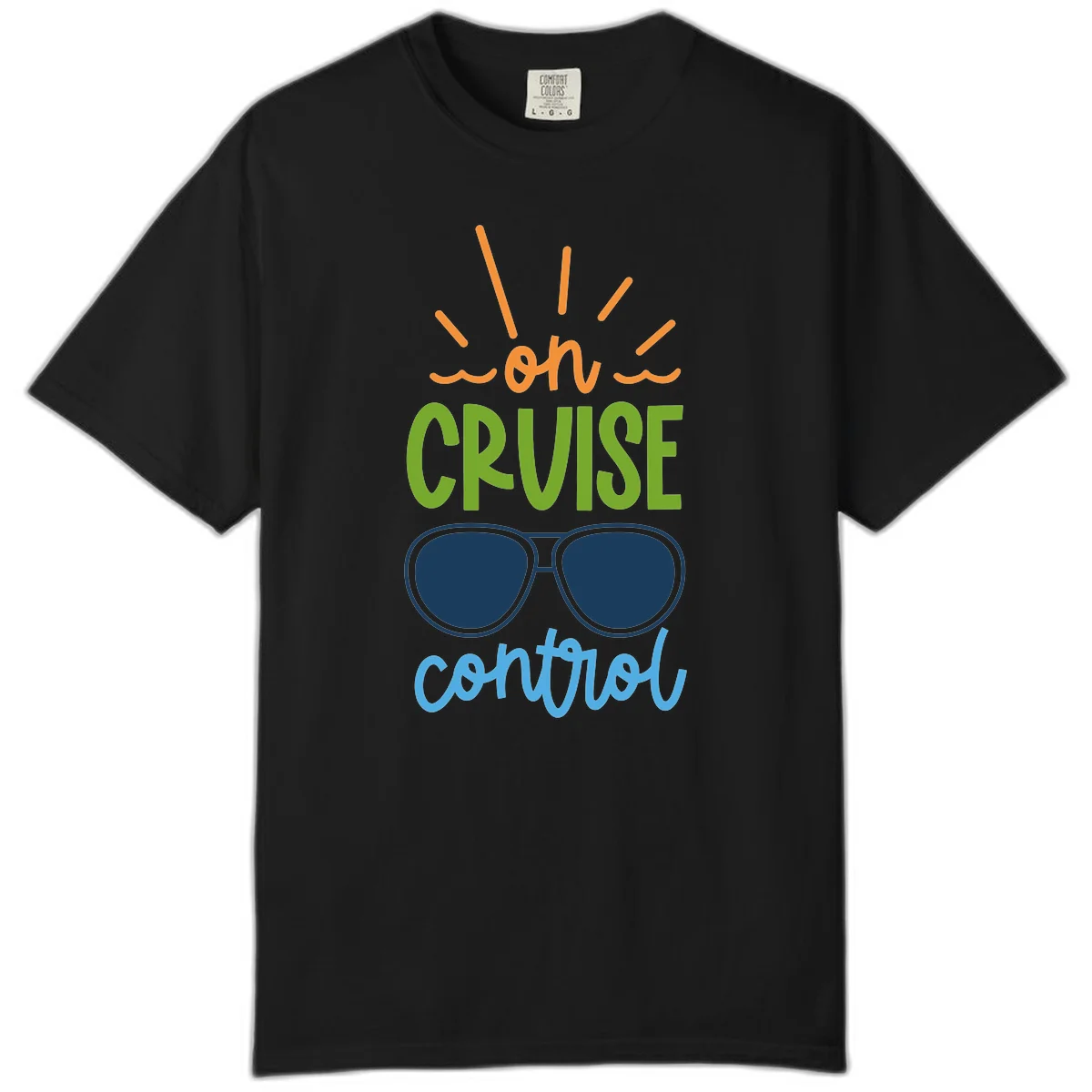 Oh Cruise Control Comfort Colors Cruise Tee in Black