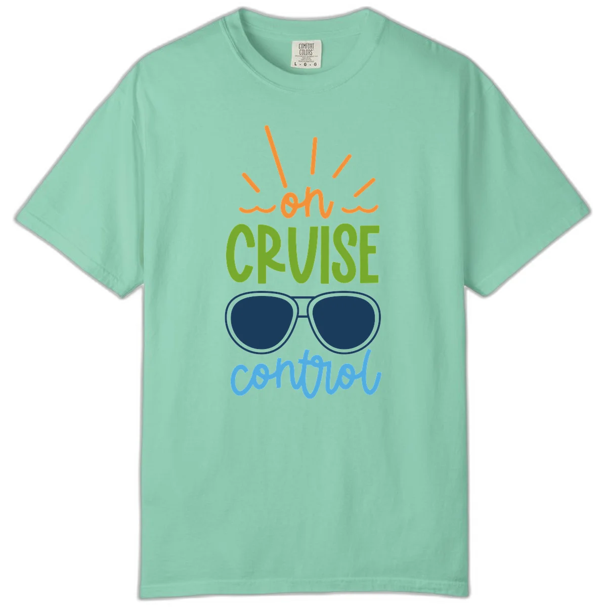 Oh Cruise Control Comfort Colors Cruise Tee in Island Reef