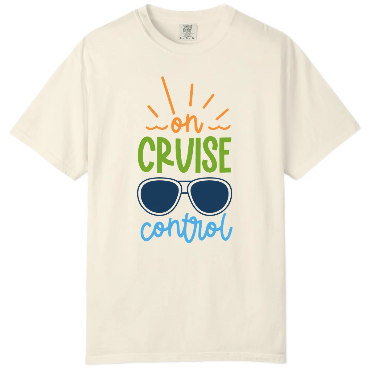 Oh Cruise Control Comfort Colors Cruise Tee in Ivory