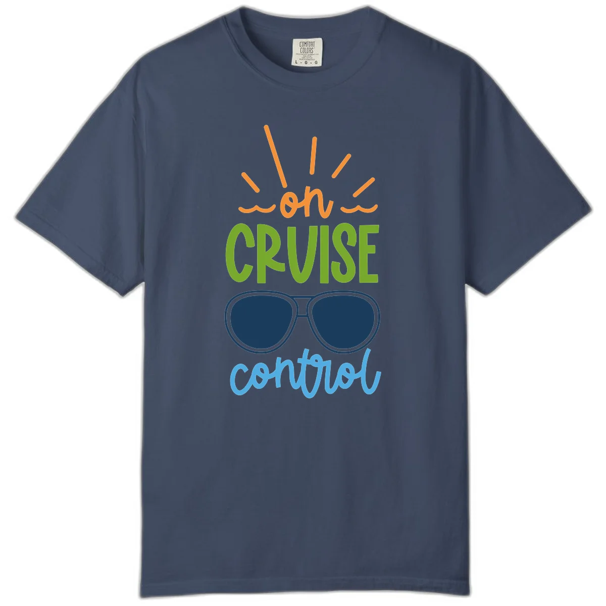 Oh Cruise Control Comfort Colors Cruise Tee in Midnight