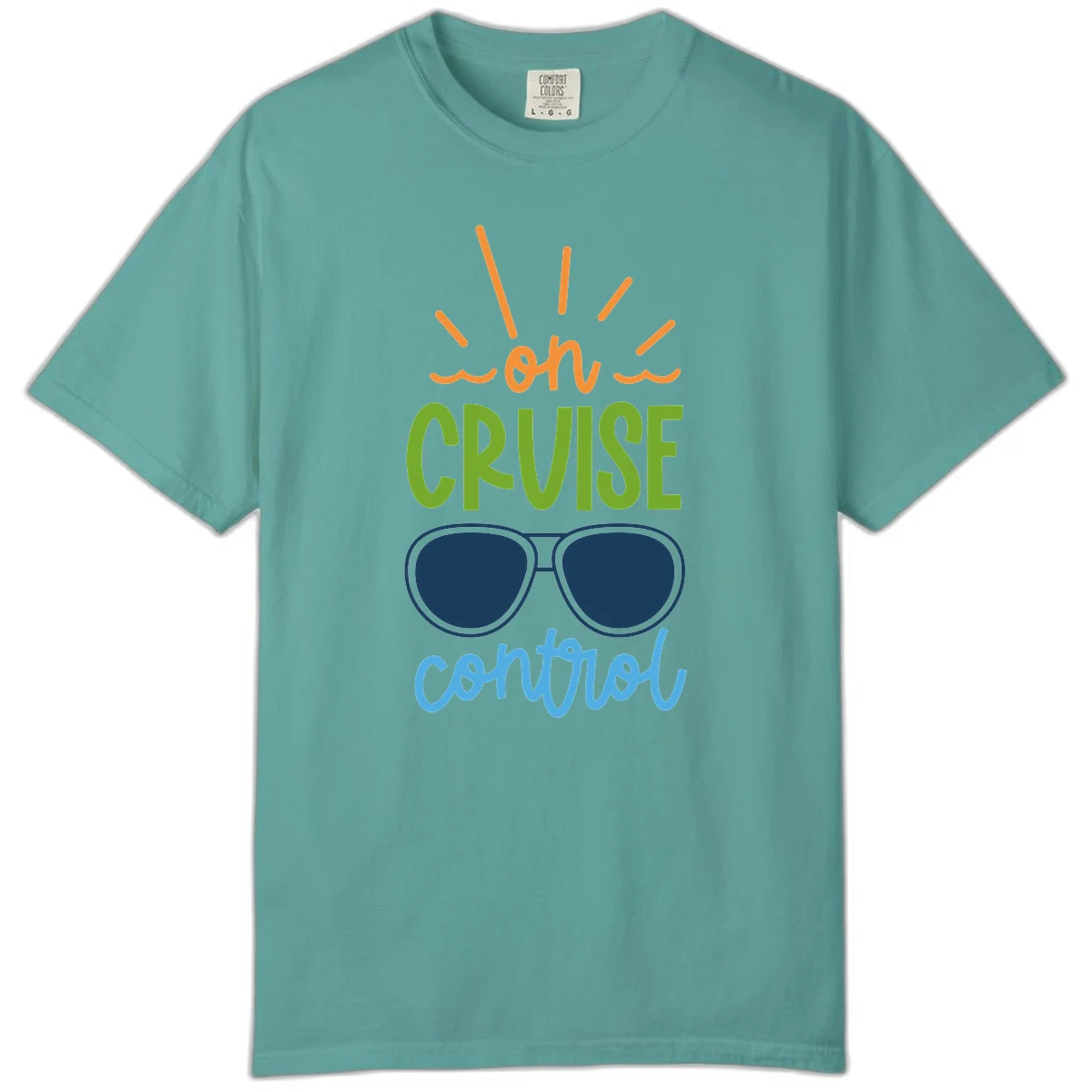 Oh Cruise Control Comfort Colors Cruise Tee in Seafoam