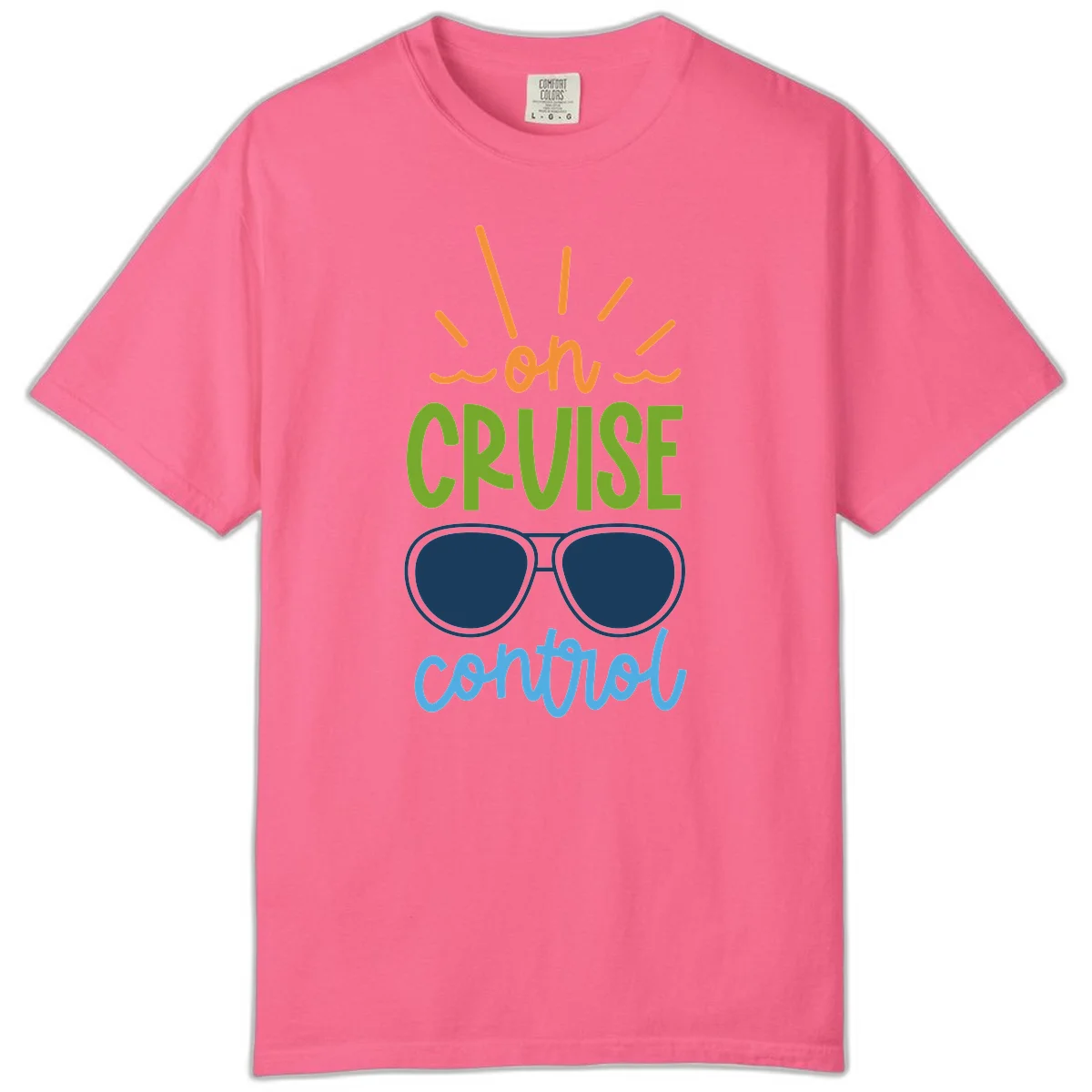 Oh Cruise Control Comfort Colors Cruise Tee in Crunchberry