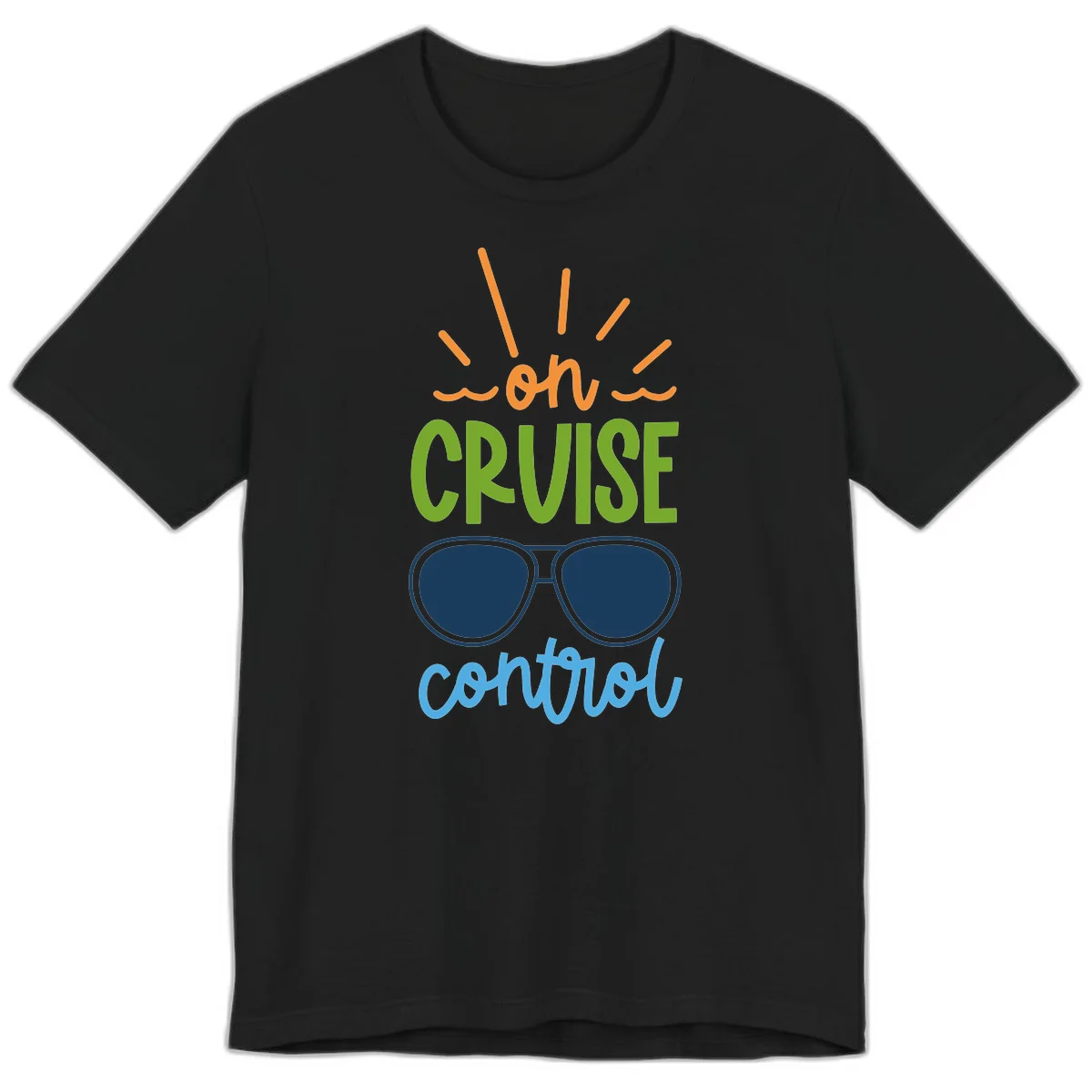 Oh Cruise Control Premium Cruise Vacation Tee in Black