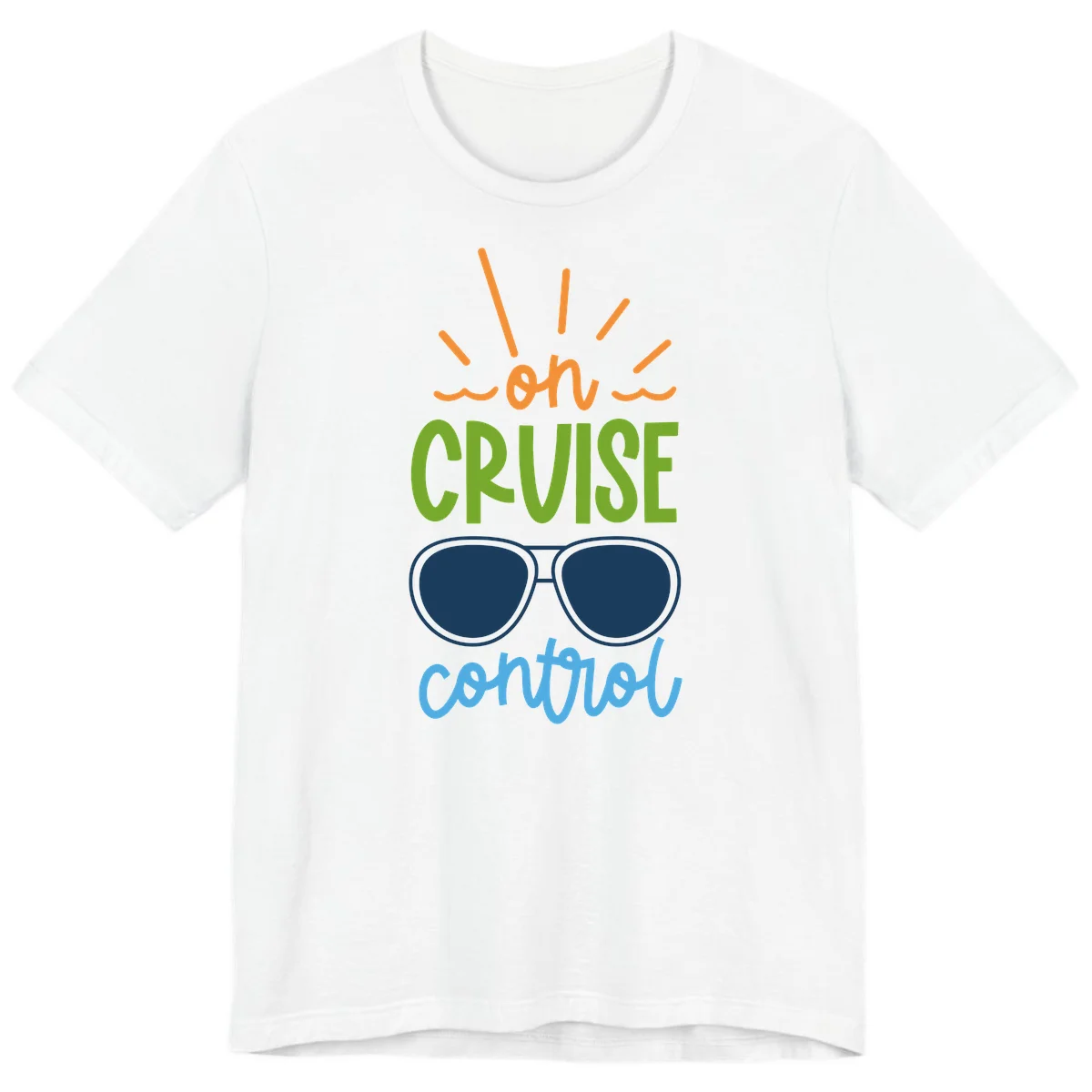 Oh Cruise Control Premium Cruise Vacation Tee in White