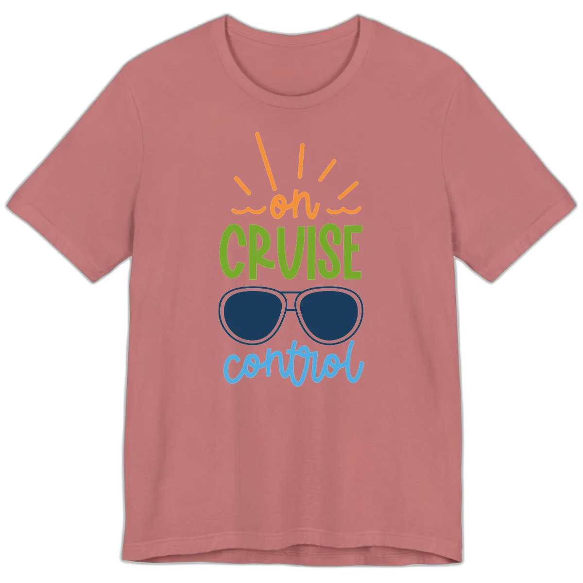 Oh Cruise Control Premium Cruise Vacation Tee in Mauve