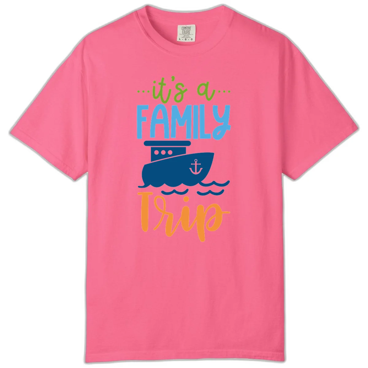 It's A Family Thing Cruise Comfort Color in Crunchberry