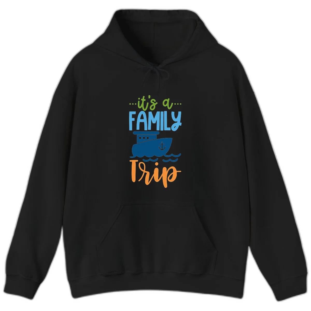 It's A Family Thing Cruise Hoodie in Black
