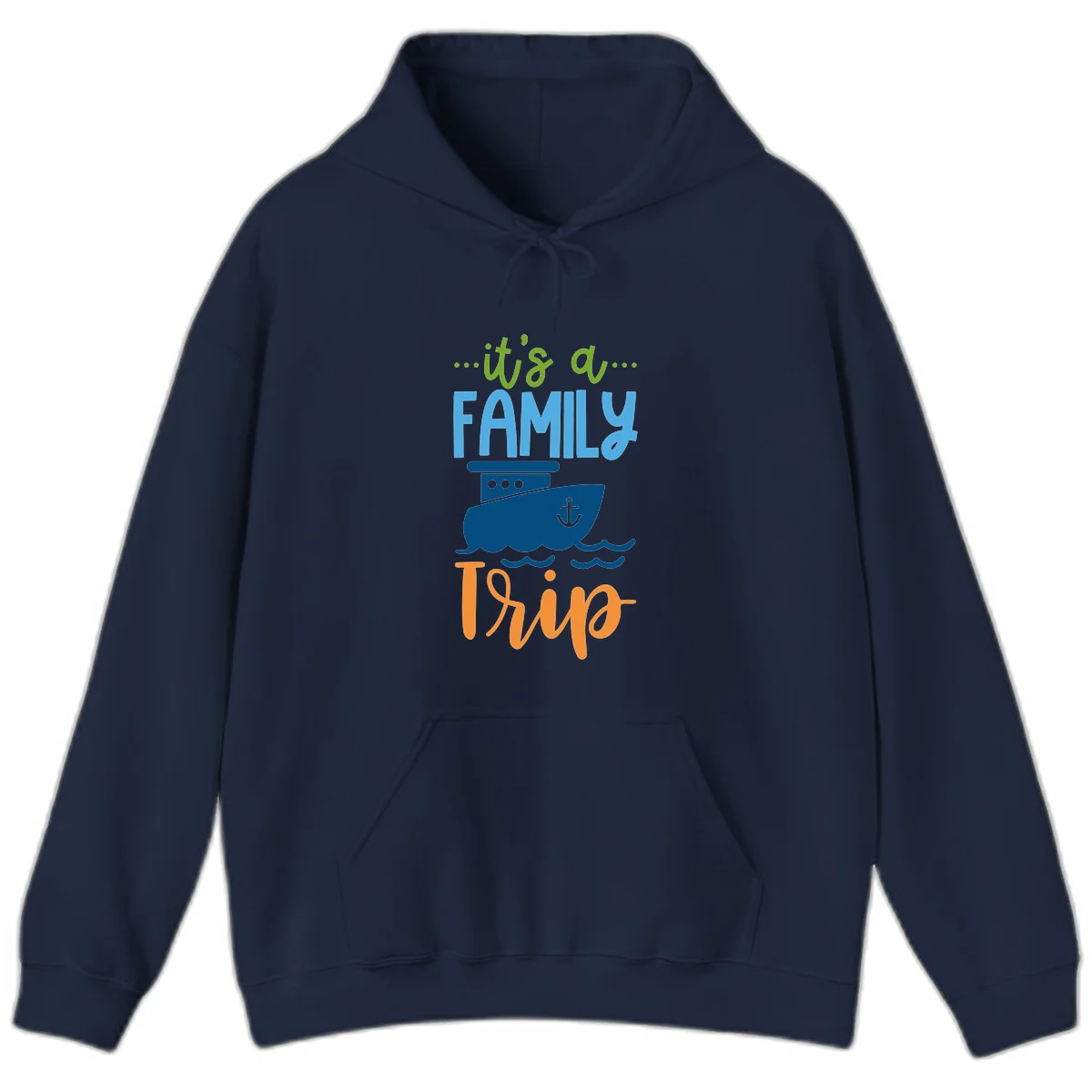 It's A Family Thing Cruise Hoodie in Navy