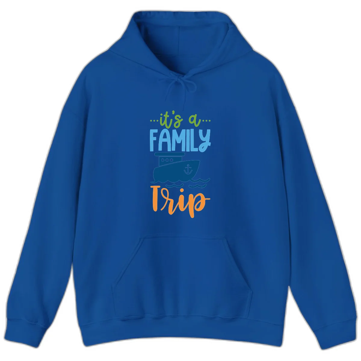 It's A Family Thing Cruise Hoodie in Royal