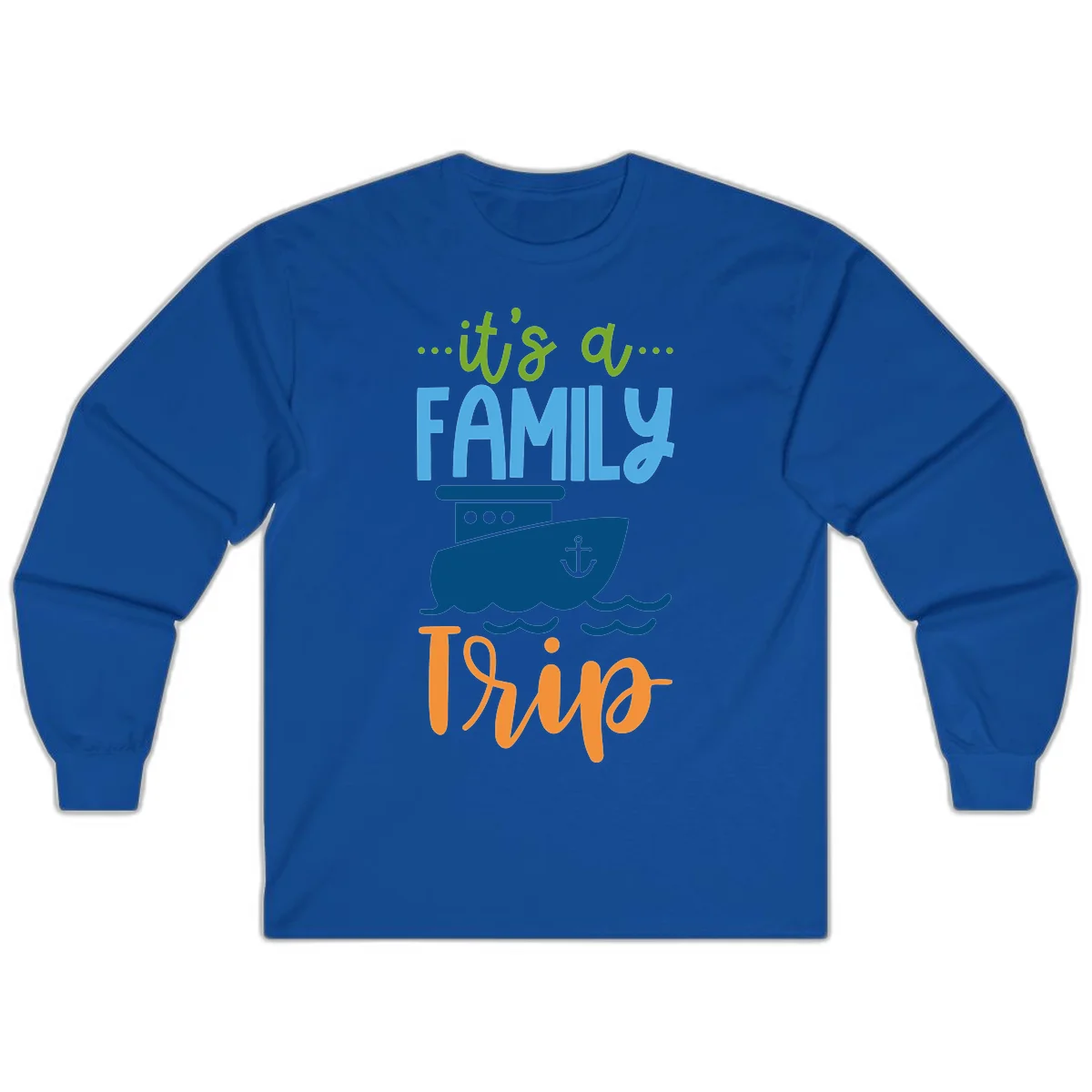 It's A Family Thing Cruise Long Sleeve in Royal