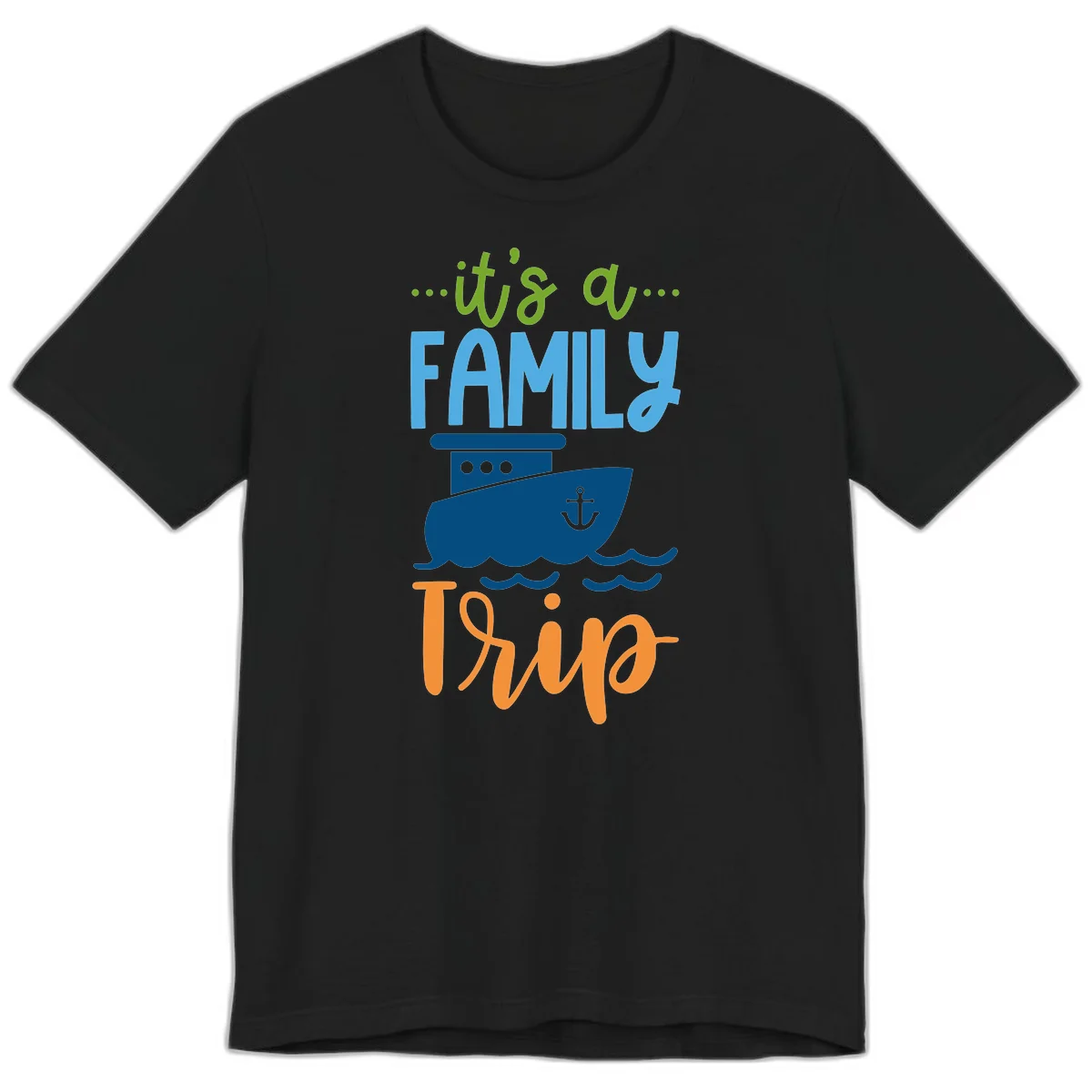 It's A Family Thing Cruise Premium T-Shirt in Black