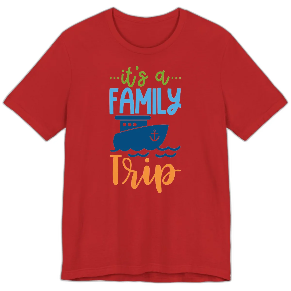 It's A Family Thing Cruise Premium T-Shirt in Red
