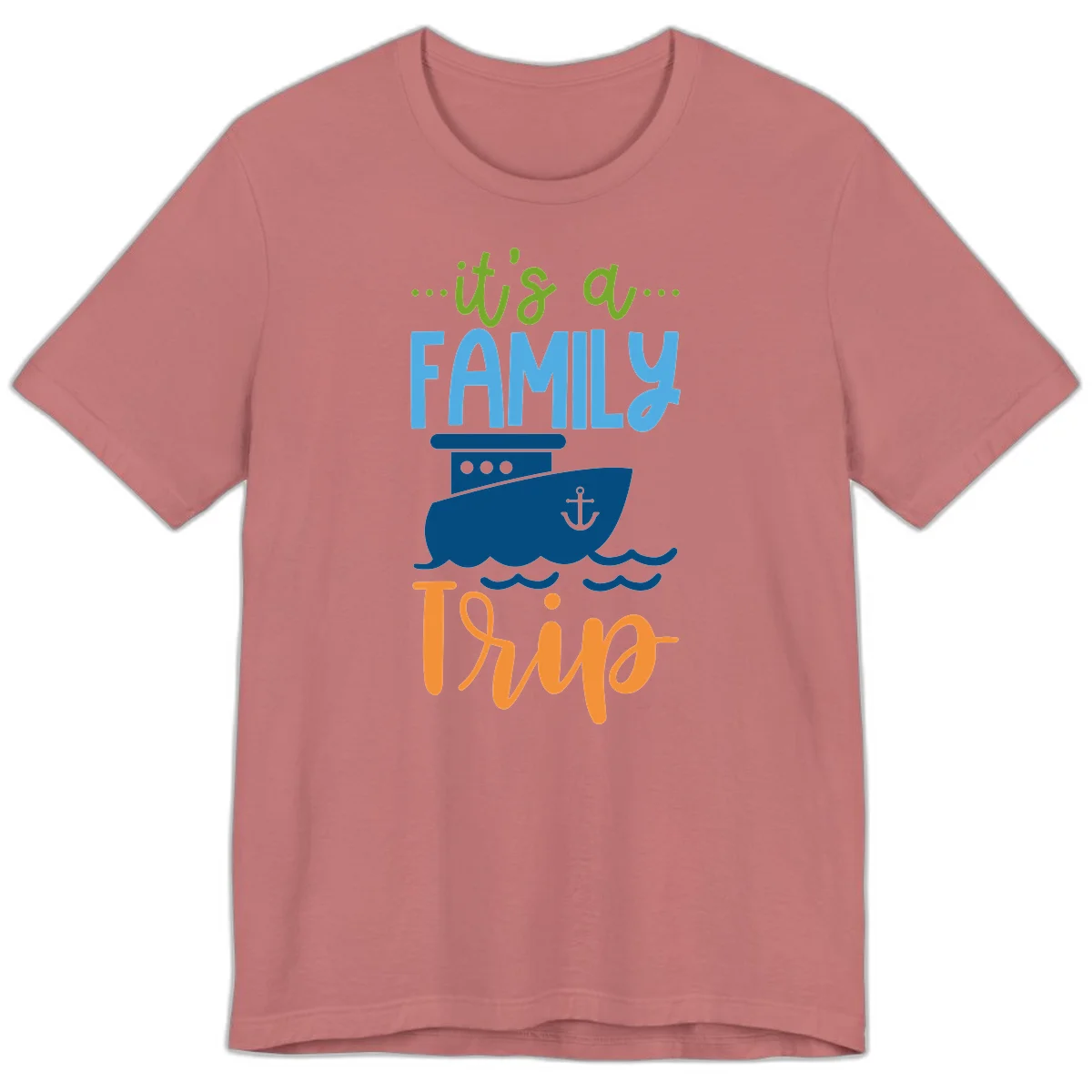 It's A Family Thing Cruise Premium T-Shirt in Mauve