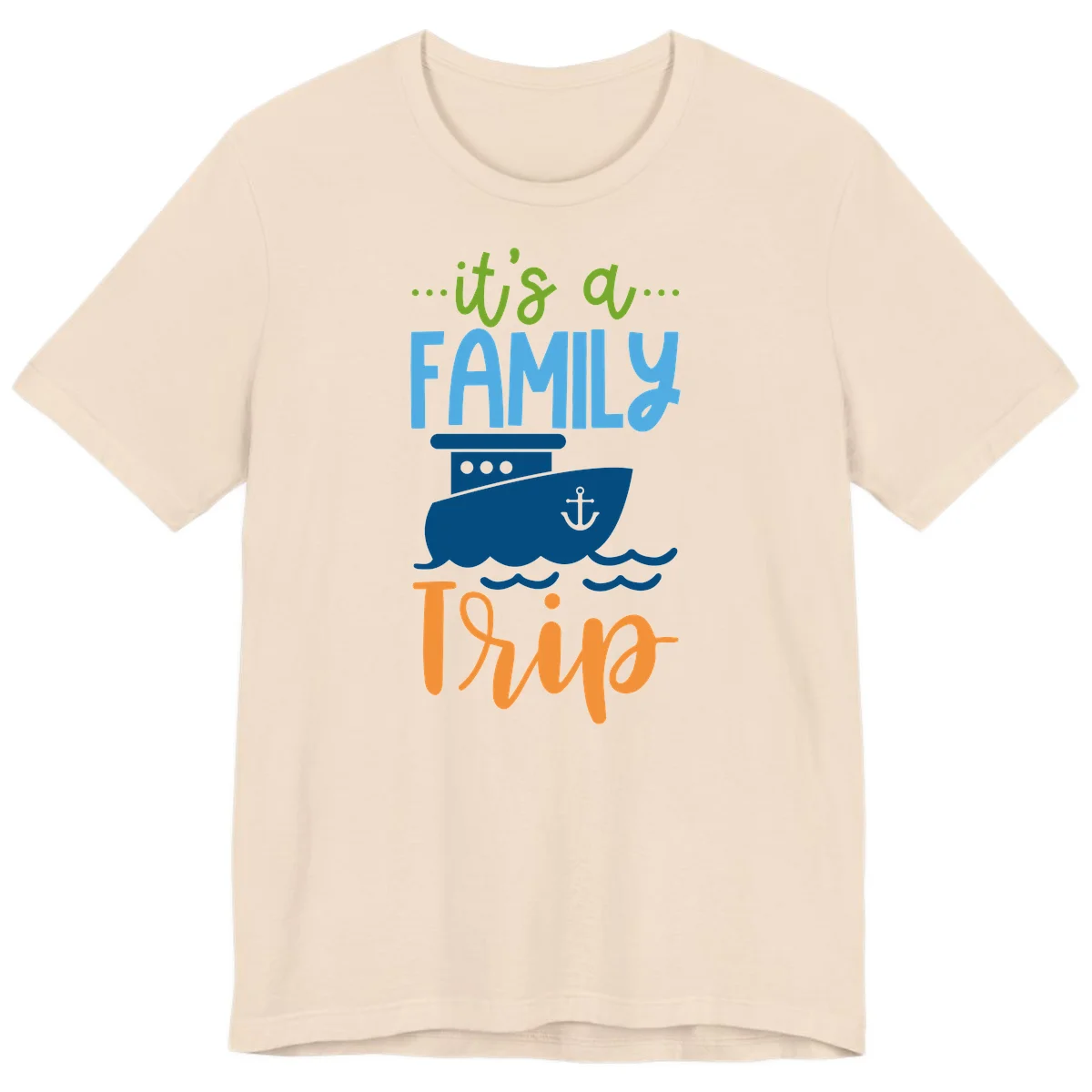 It's A Family Thing Cruise Premium T-Shirt in Soft Cream
