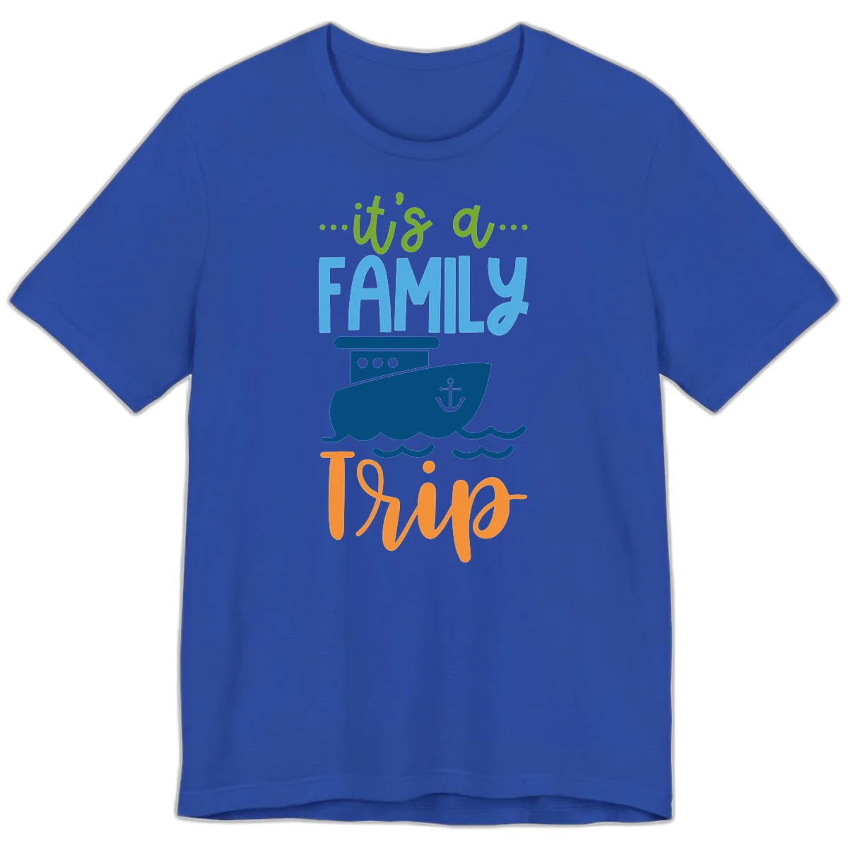 It's A Family Thing Cruise Premium T-Shirt in True Royal