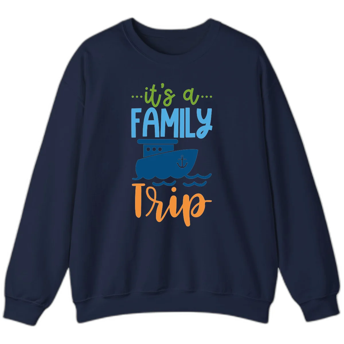 It's A Family Thing Cruise Sweatshirt in Navy