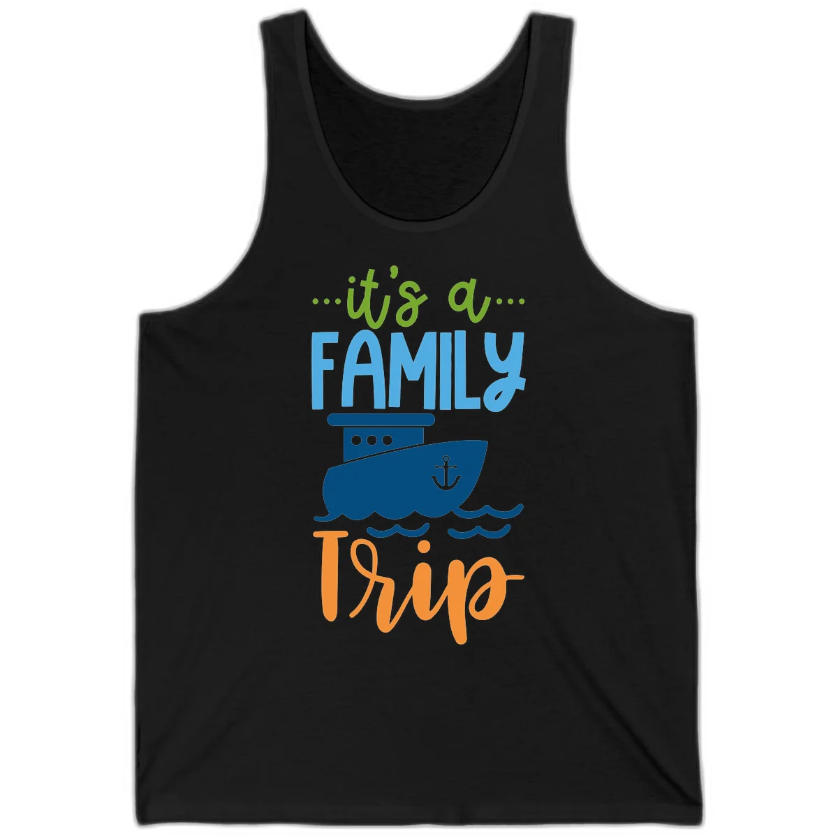 It's A Family Thing Cruise Tank in Black
