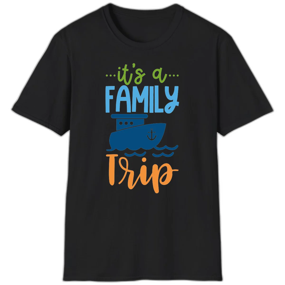 It's A Family Thing Cruise T-Shirt in Black