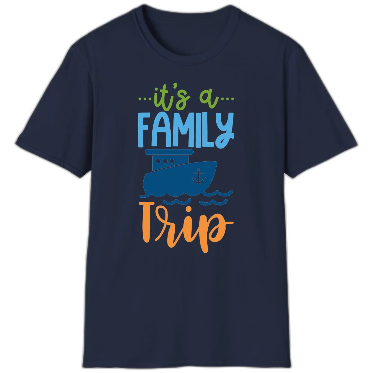 It's A Family Thing Cruise T-Shirt in Navy