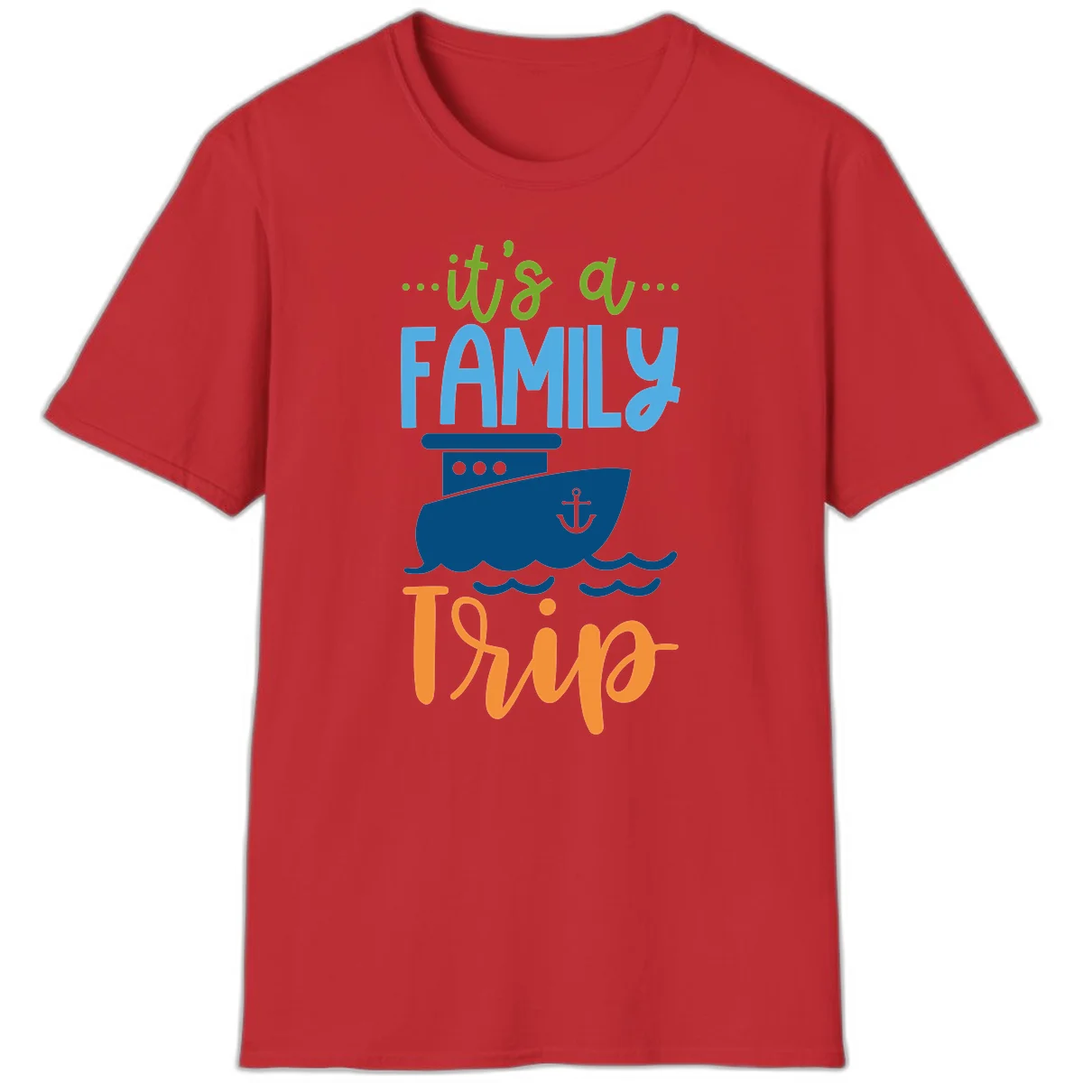 It's A Family Thing Cruise T-Shirt in Red
