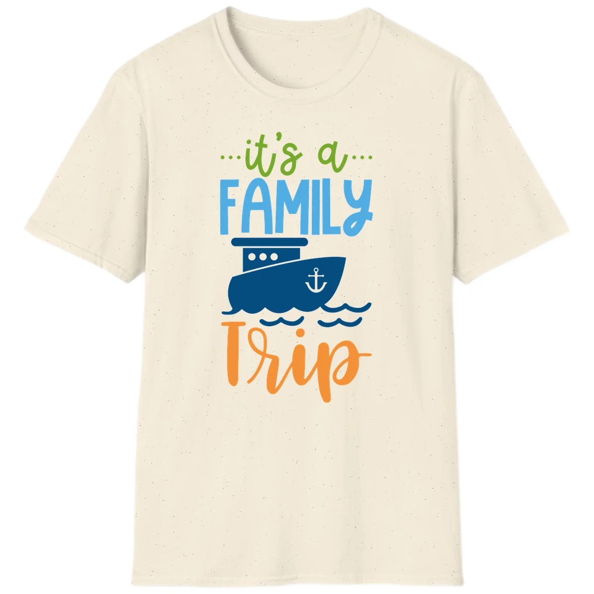 It's A Family Thing Cruise T-Shirt in Natural
