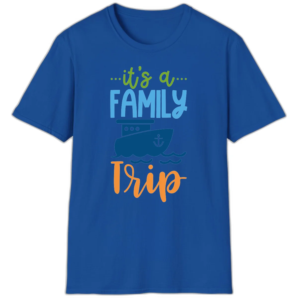 It's A Family Thing Cruise T-Shirt in Royal