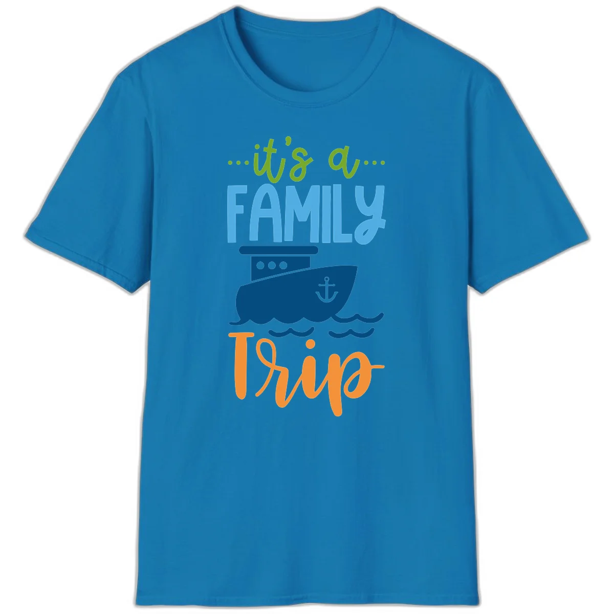 It's A Family Thing Cruise T-Shirt in Sapphire