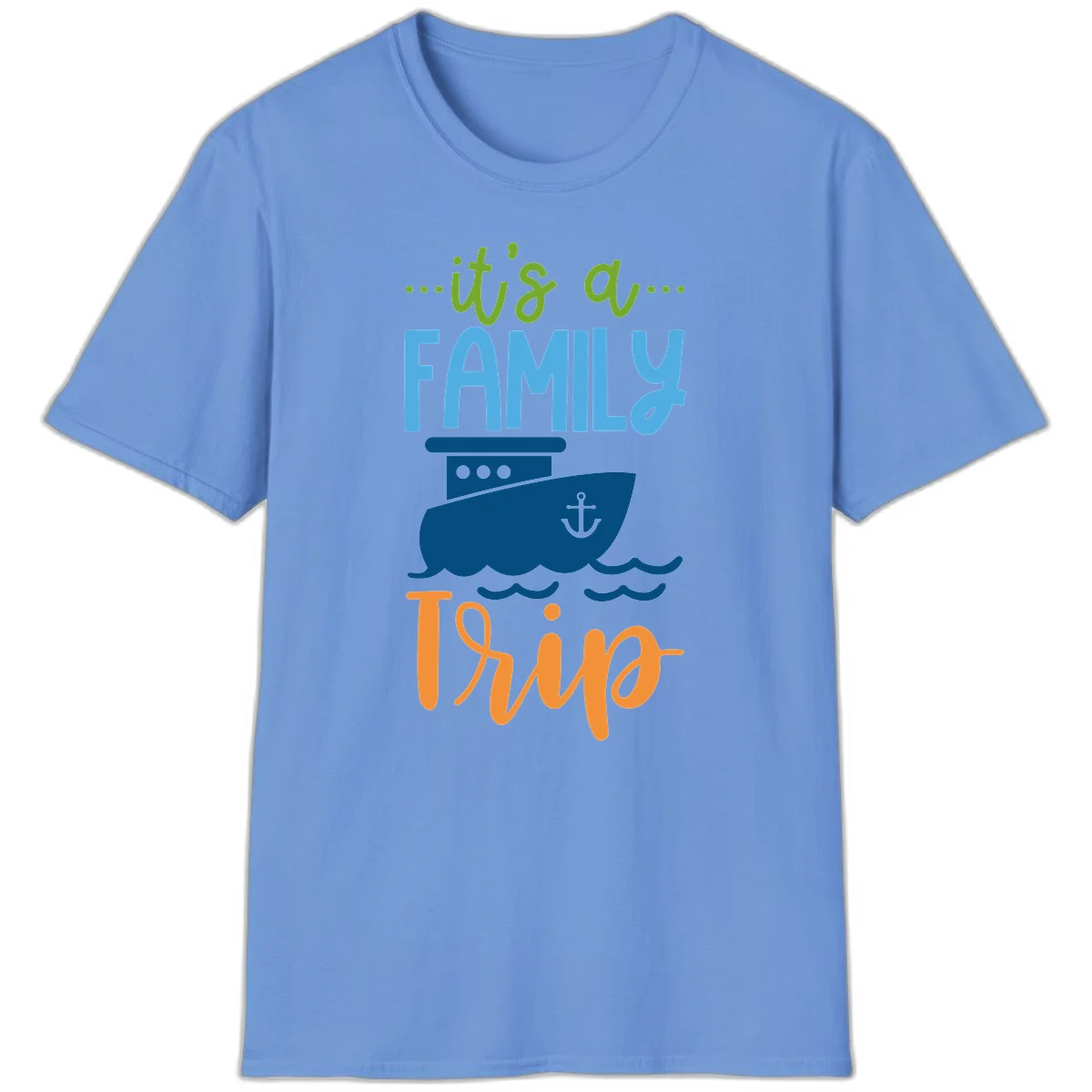 It's A Family Thing Cruise T-Shirt in Carolina Blue