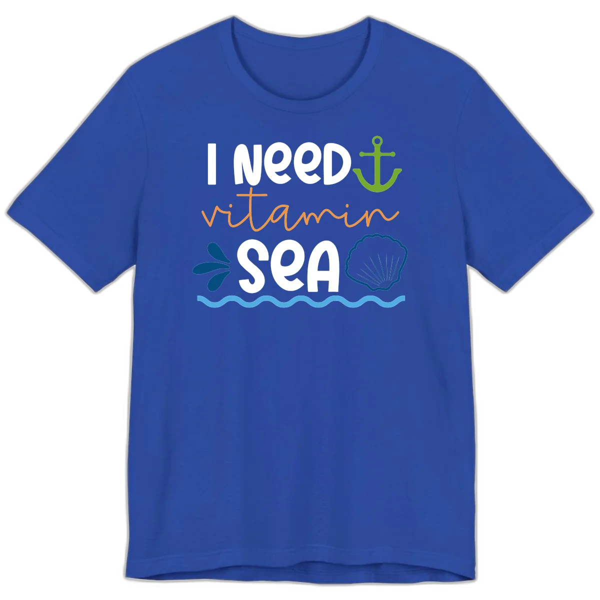 I Need Vitamin Sea Premium T-Shirt in True Royal