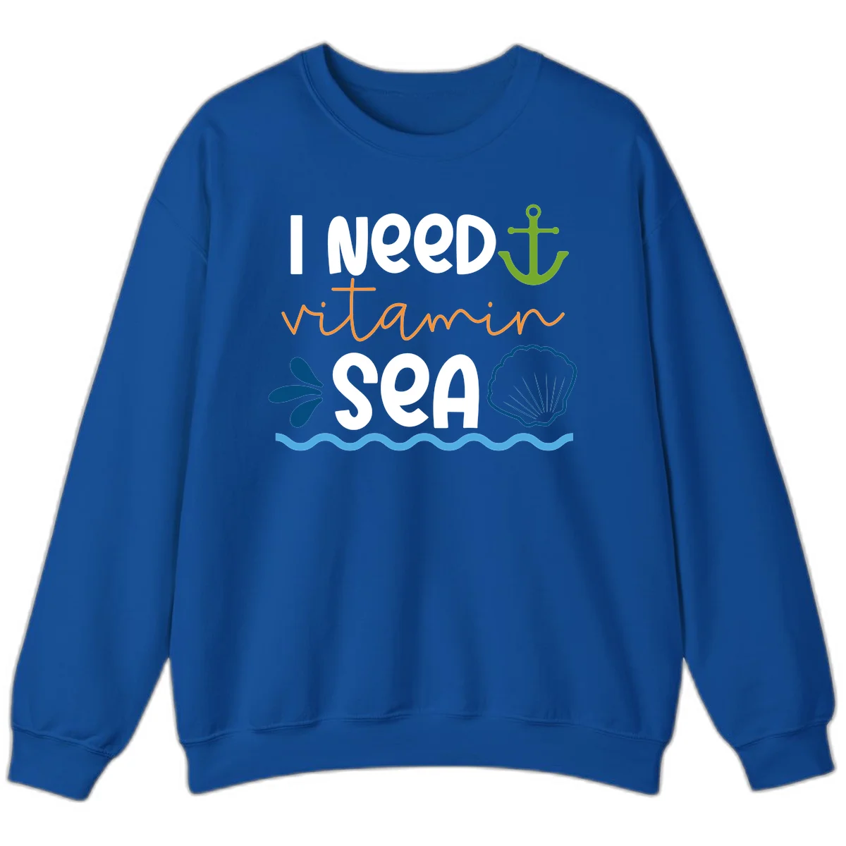 I Need Vitamin Sea Sweatshirt in Royal