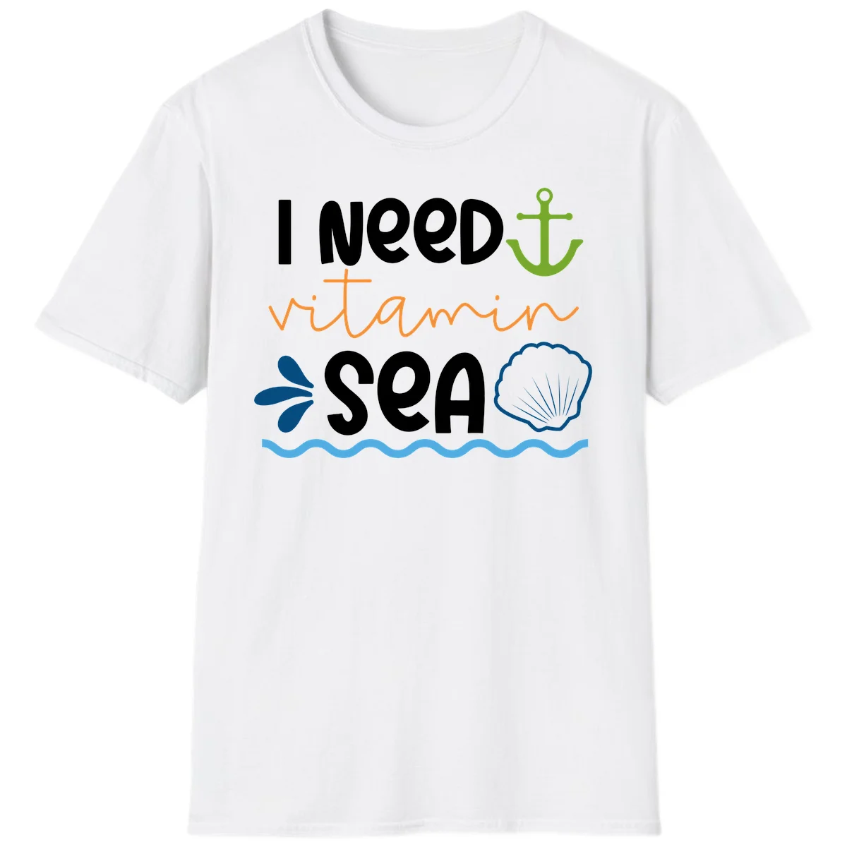 I Need Vitamin Sea T-Shirt in White
