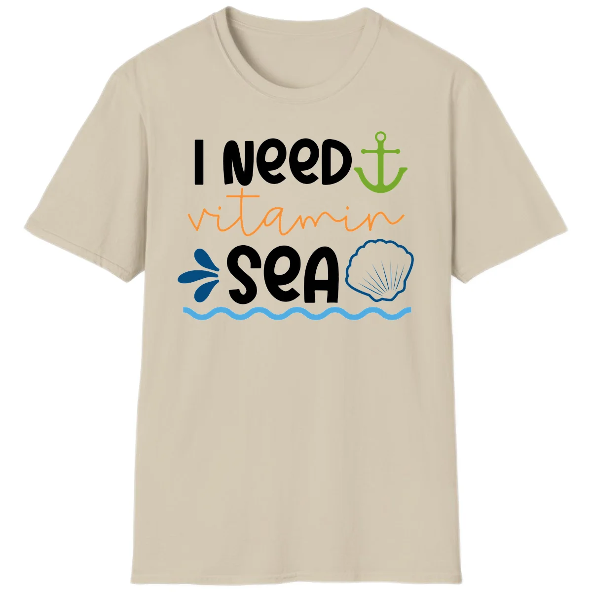 I Need Vitamin Sea T-Shirt in Sand