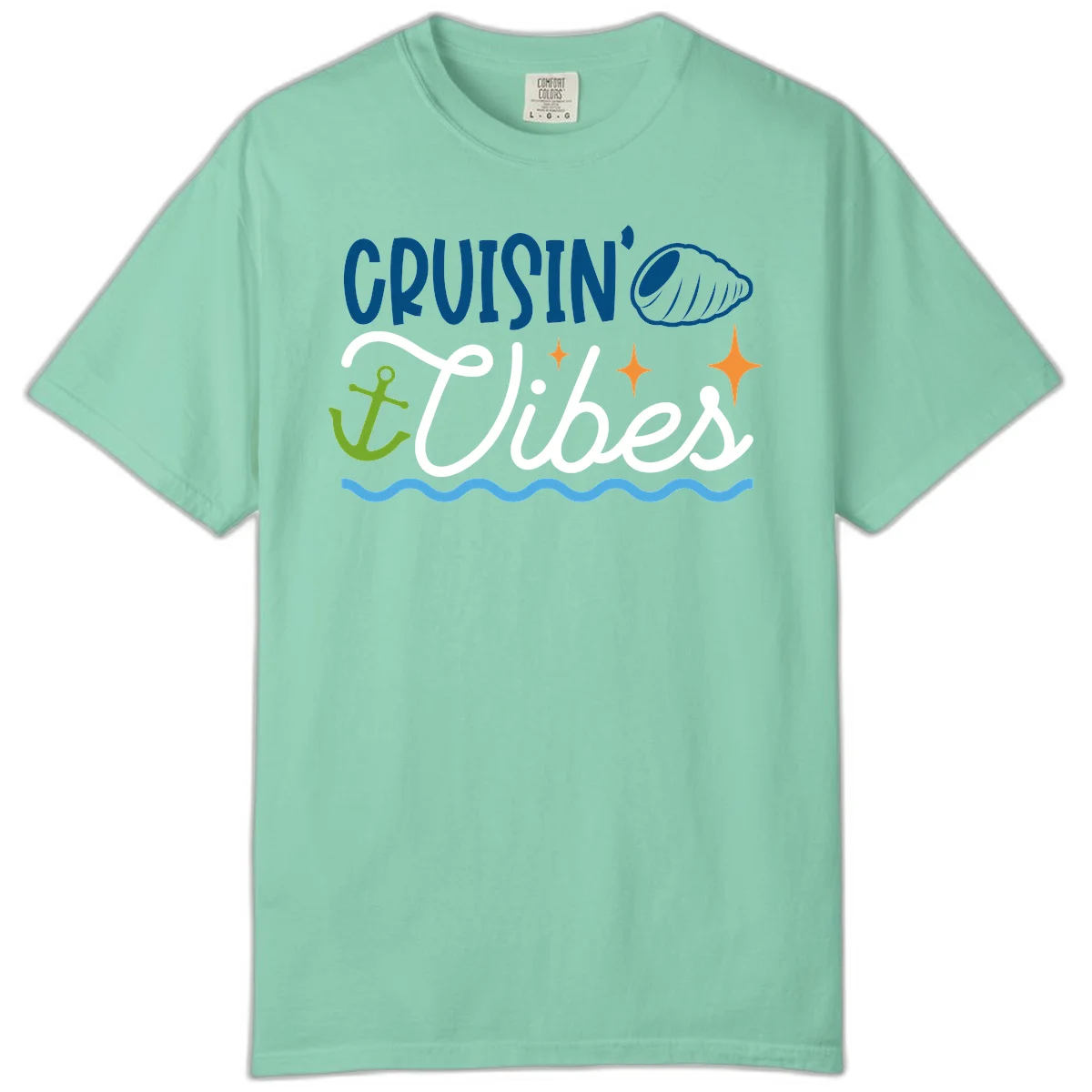 Cruisin' Vibes Comfort Color T-Shirt in Island Reef