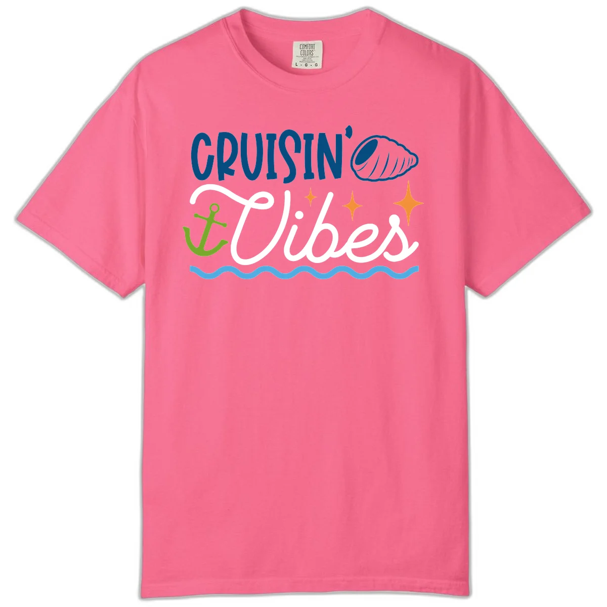 Cruisin' Vibes Comfort Color T-Shirt in Crunchberry