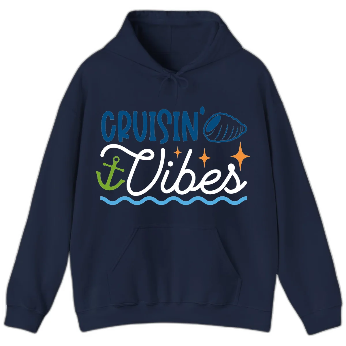Cruisin' Vibes Hoodie in Navy