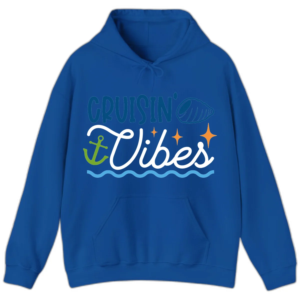 Cruisin' Vibes Hoodie in Royal