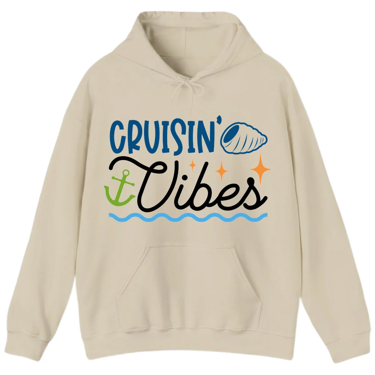 Cruisin' Vibes Hoodie in Sand